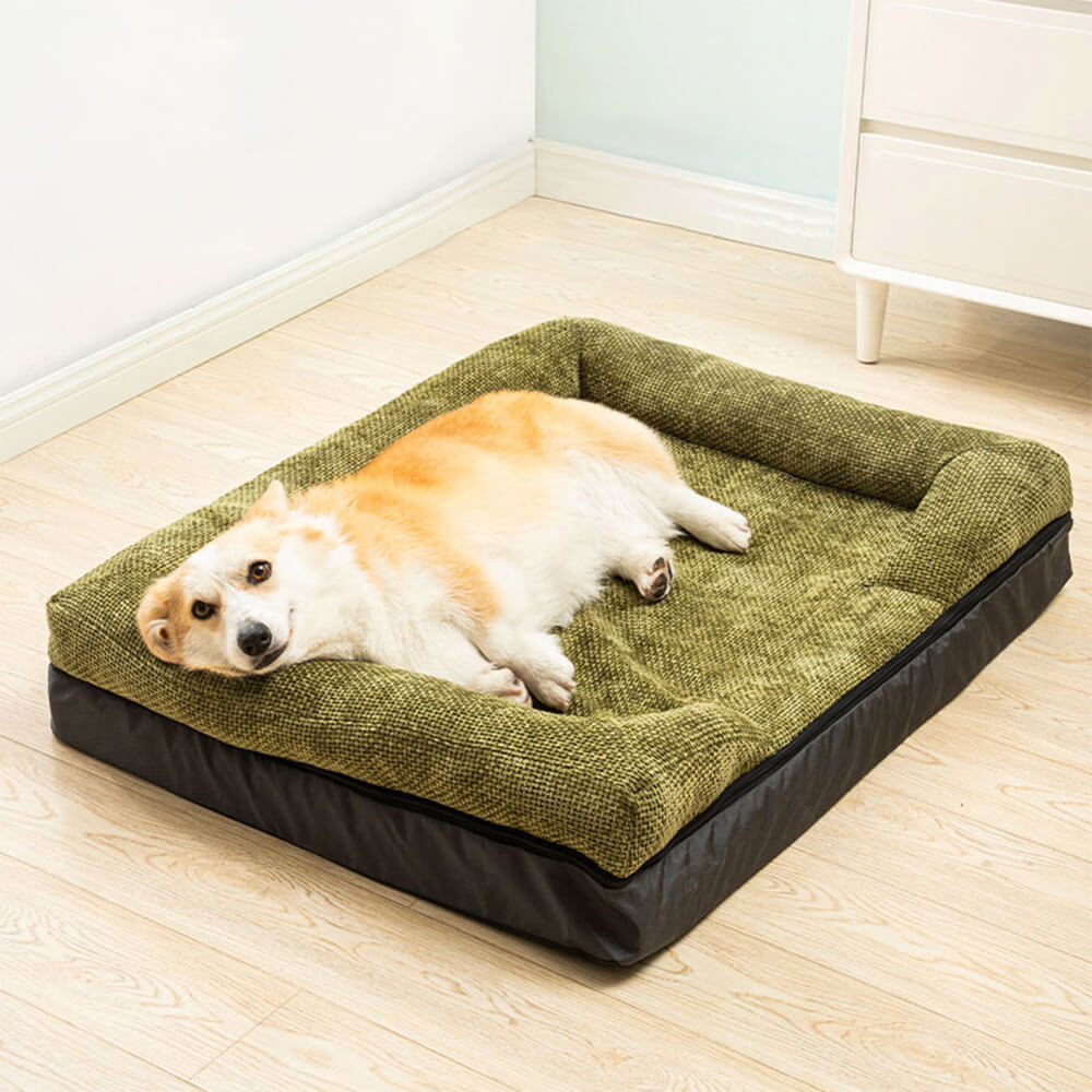 Lit orthopédique lavable pour chien et chat spacieux confortable et durable