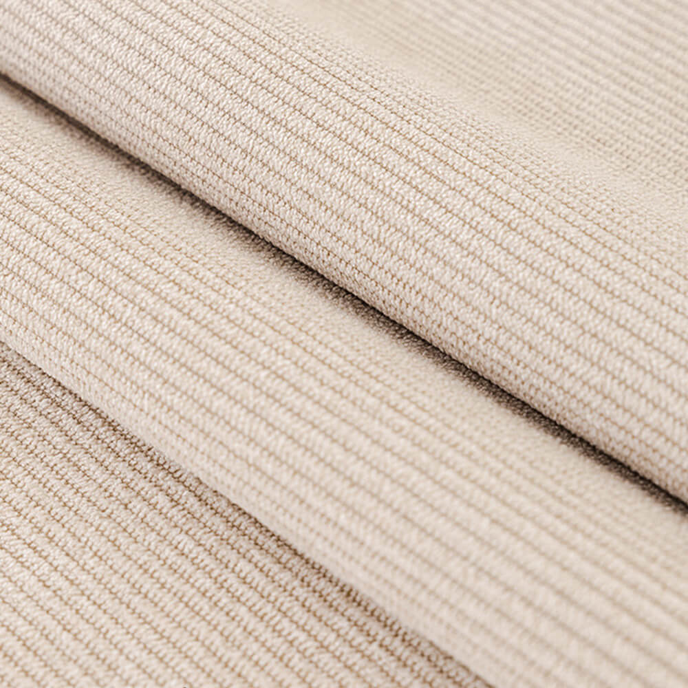 Housse de canapé velours côtelé doux toutes saisons imperméable anti-rayures avec pompons