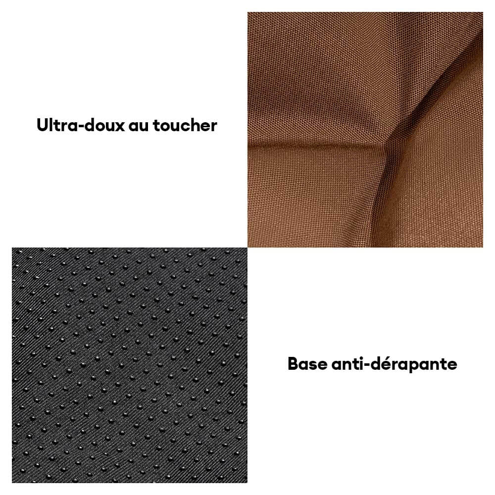 Lit de canapé pliable rayé naturel lavable pour chien - Lounger Mocca
