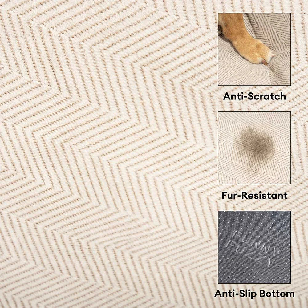 Lit orthopédique pour chien à deux couches en chenille amovible et mousse avec coussin toutes saisons