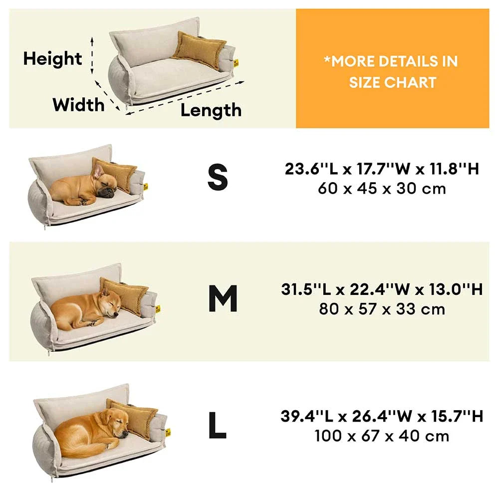 Lit orthopédique pour chien à deux couches en chenille amovible et mousse avec coussin toutes saisons