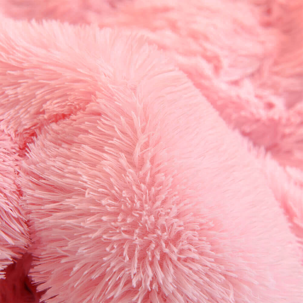 Parure de couette en peluche longue et épaisse chaude romantique et luxueuse