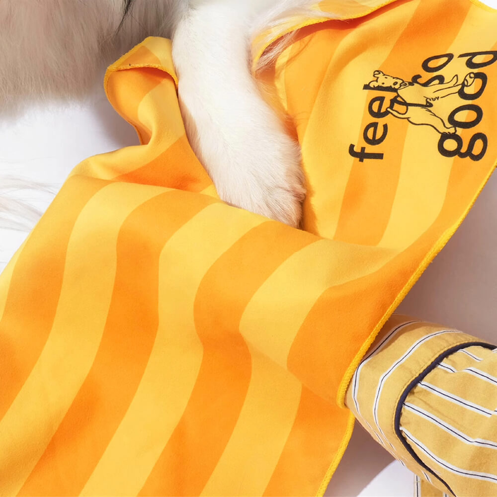 Serviette de voyage ultra absorbante et légère pour chien à séchage rapide