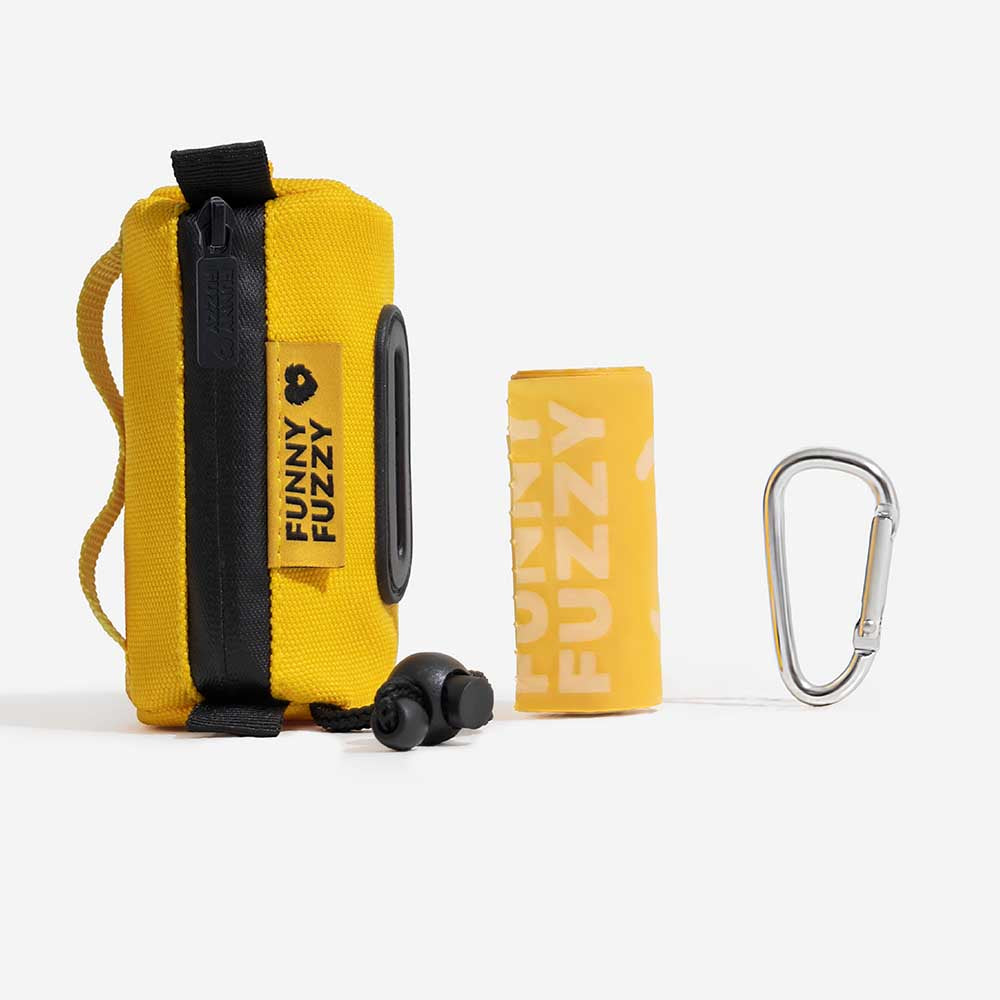 Distributeur de sacs à crottes étanche avec laisse FUNNYFUZZY - Flexi Walker