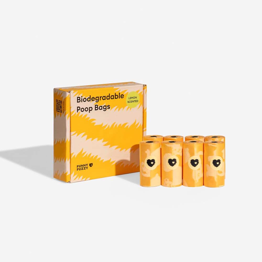 Sacs à crottes recyclés durables parfumés citron FUNNYFUZZY - Fresh Up