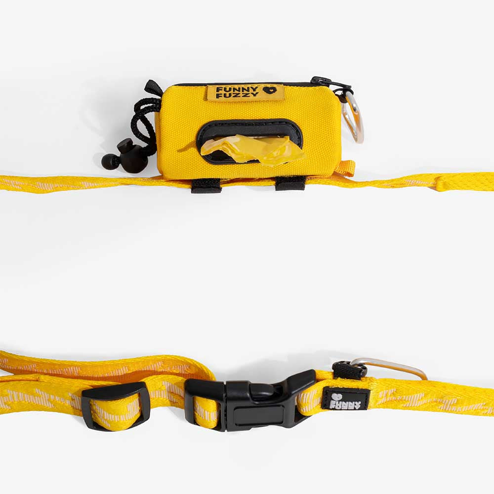 Distributeur de sacs à crottes étanche avec laisse FUNNYFUZZY - Flexi Walker