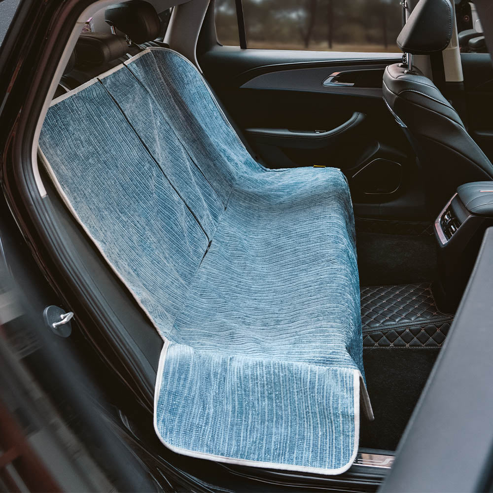 Housse de protection siège auto pour animaux chenille rayée imperméable - Road Safer