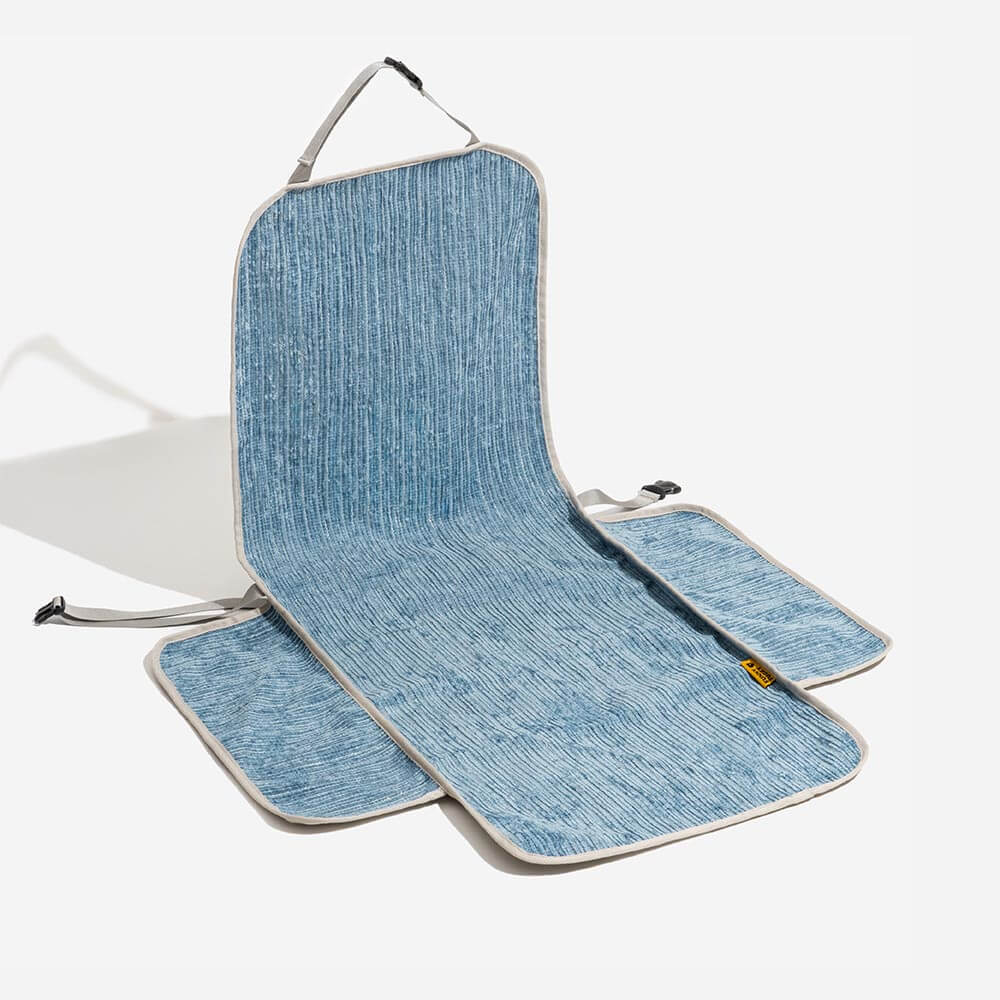 Housse de protection siège auto pour animaux chenille rayée imperméable - Road Safer