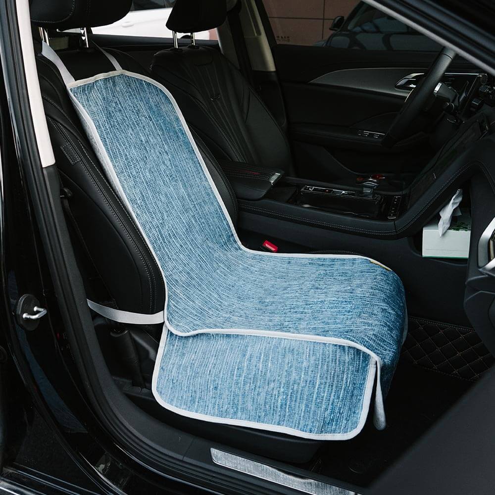 Housse de protection siège auto pour animaux chenille rayée imperméable - Road Safer