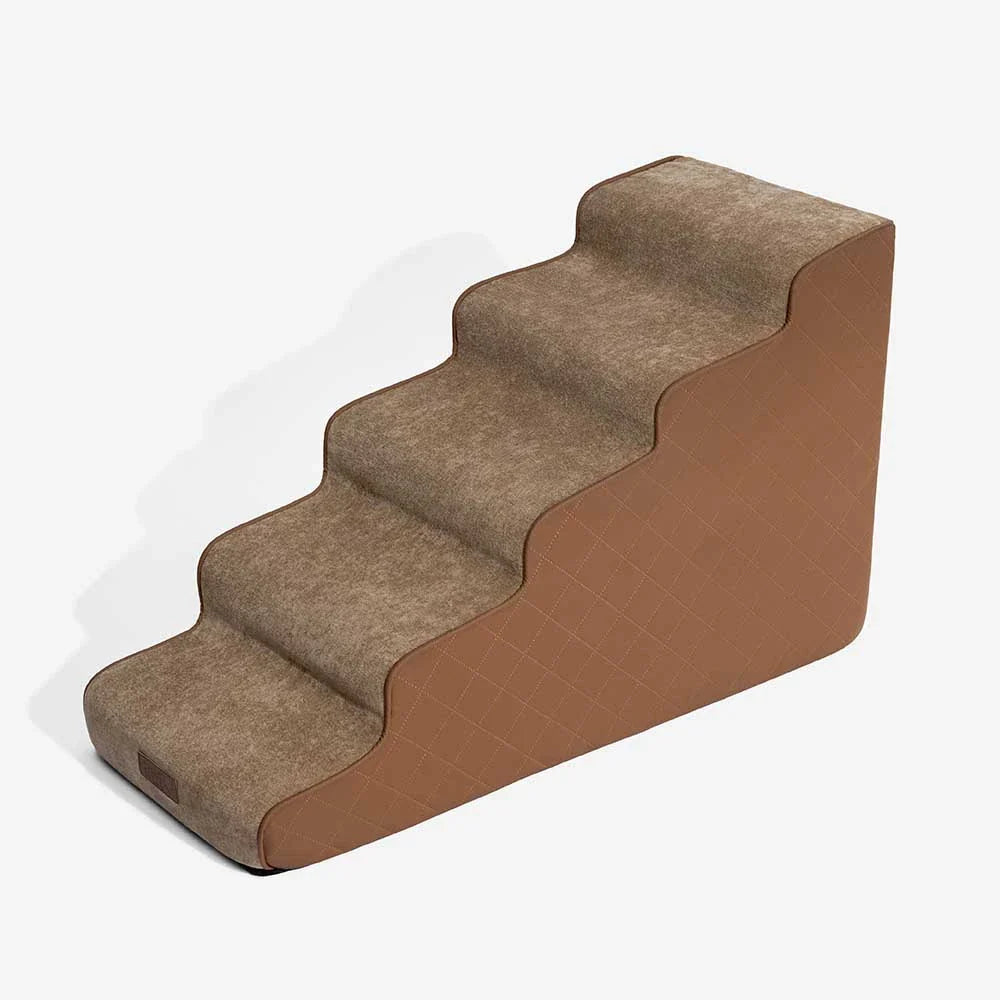 Escaliers pour animaux en mousse haute densité en simili cuir - LuxeStep