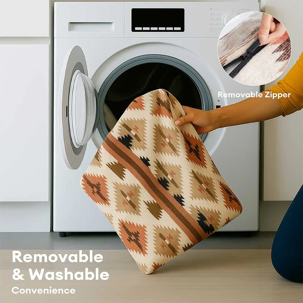 Lit apaisant réversible pour chien style bohème toutes saisons - HugSack