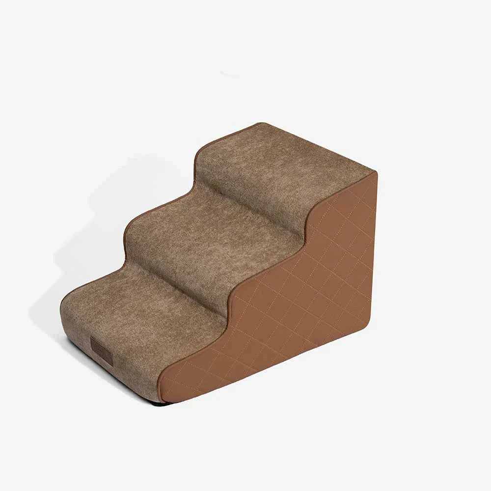 Escaliers pour animaux en mousse haute densité en simili cuir - LuxeStep