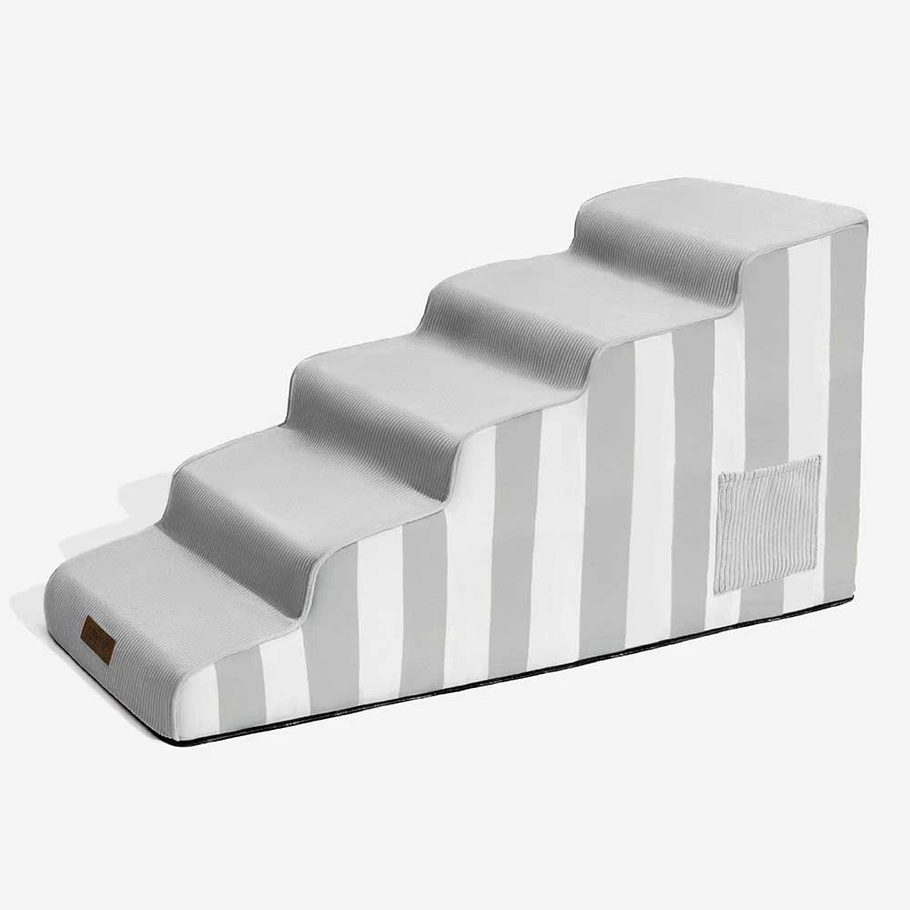 Escalier pour animaux antidérapant en éponge à rayures amovible - SafeStep