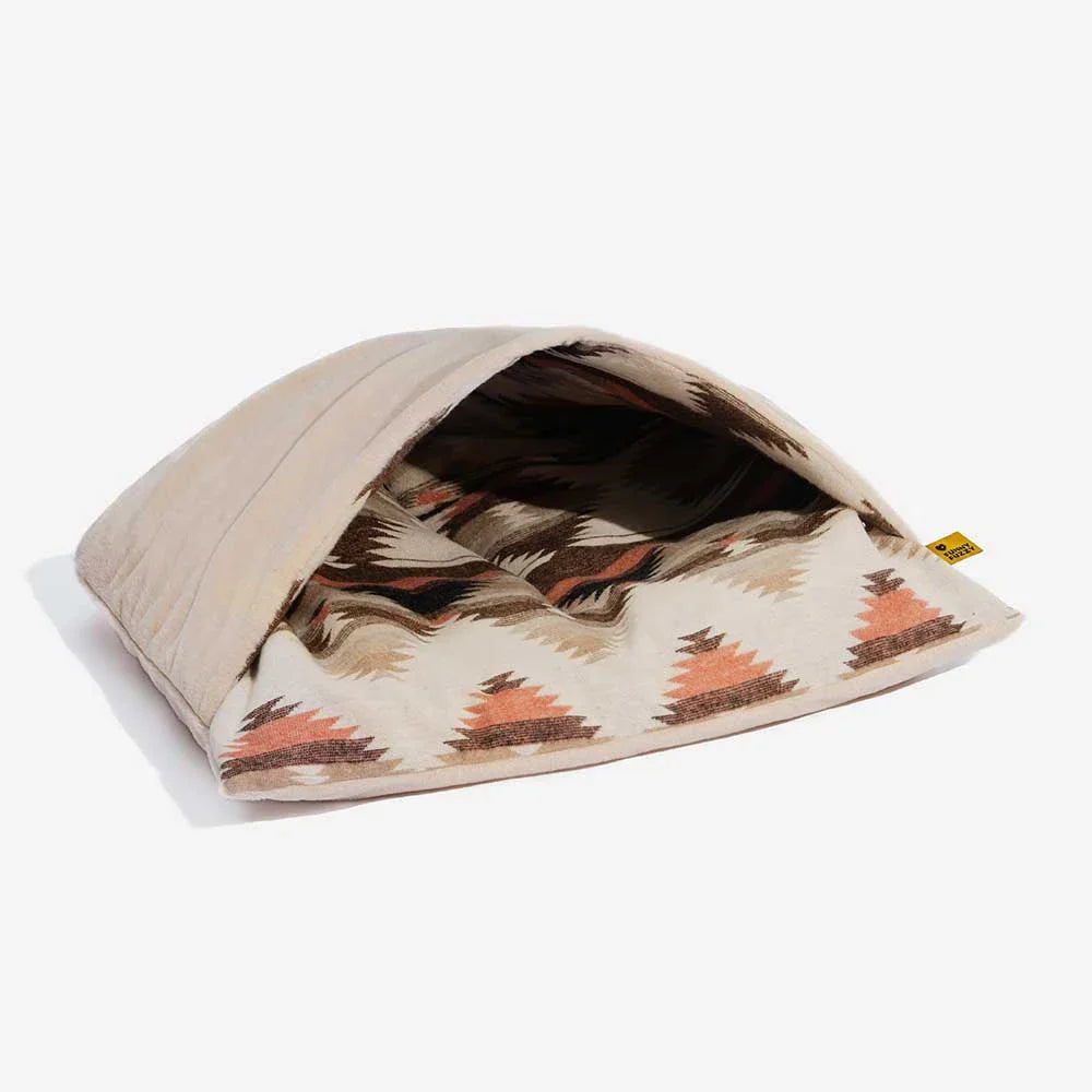 Lit apaisant réversible pour chien style bohème toutes saisons - HugSack