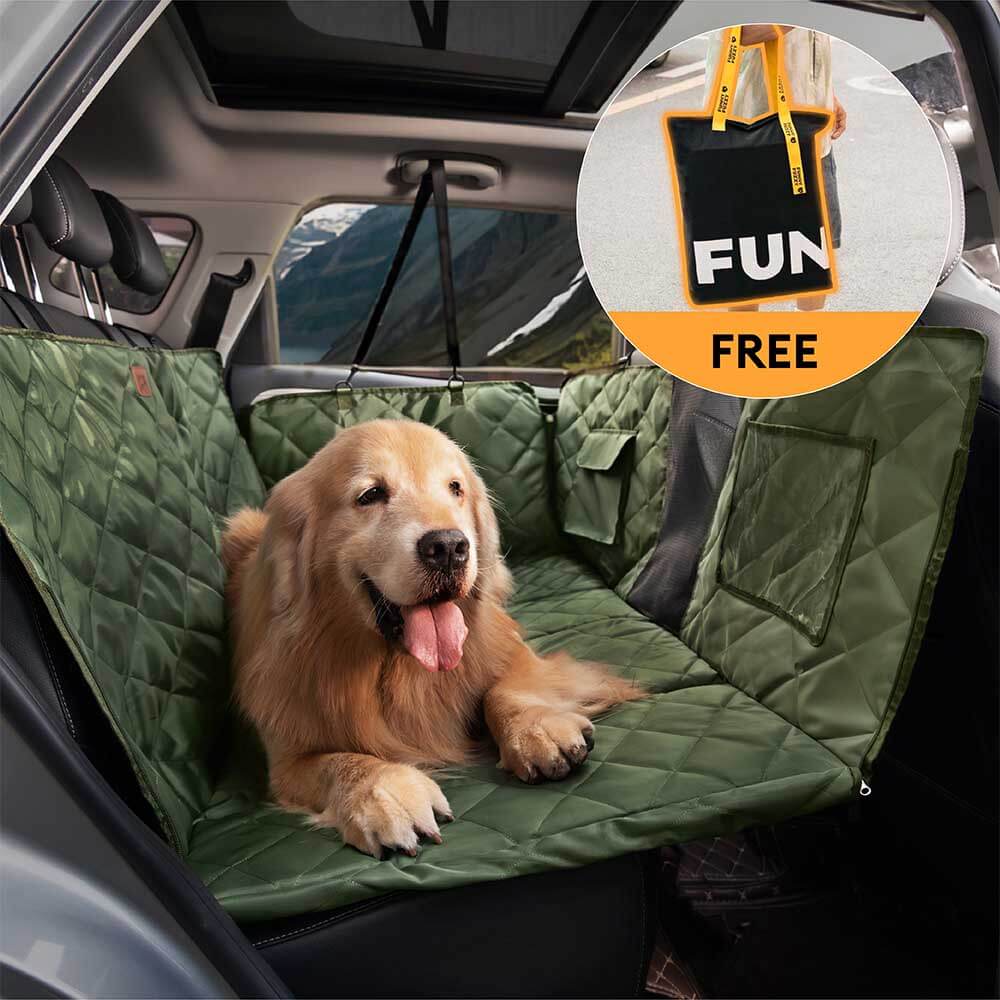 Protection voiture Siège arrière pour chien extra-large - Idéal pour le voyage et le camping