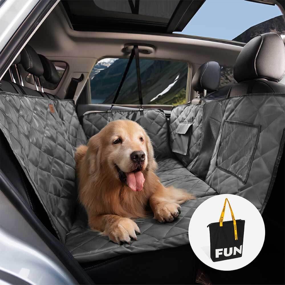 Protection voiture Siège arrière pour chien extra-large - Idéal pour le voyage et le camping
