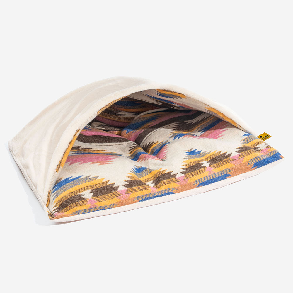 Lit apaisant réversible pour chien style bohème toutes saisons - HugSack