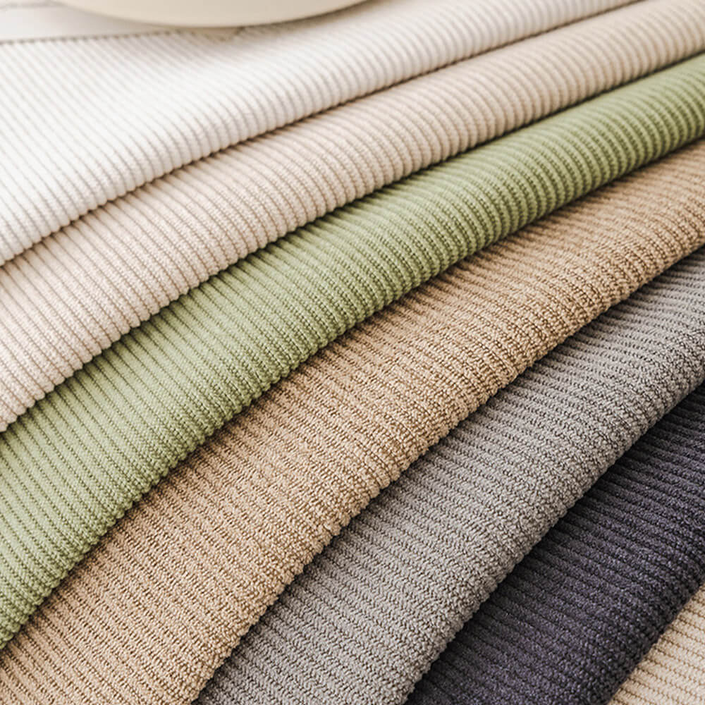 Housse de canapé velours côtelé doux toutes saisons imperméable anti-rayures avec pompons