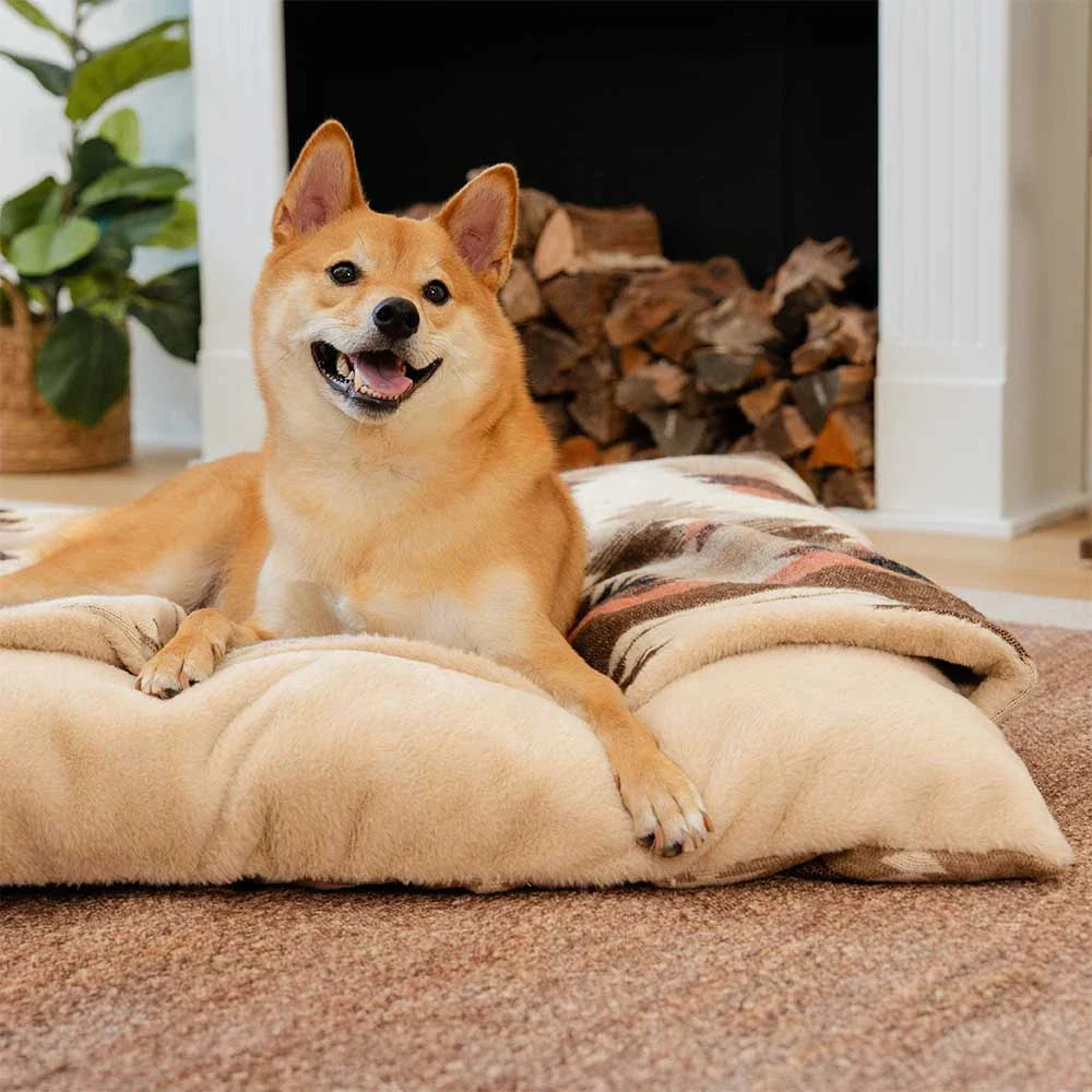Lit apaisant réversible pour chien style bohème toutes saisons - HugSack