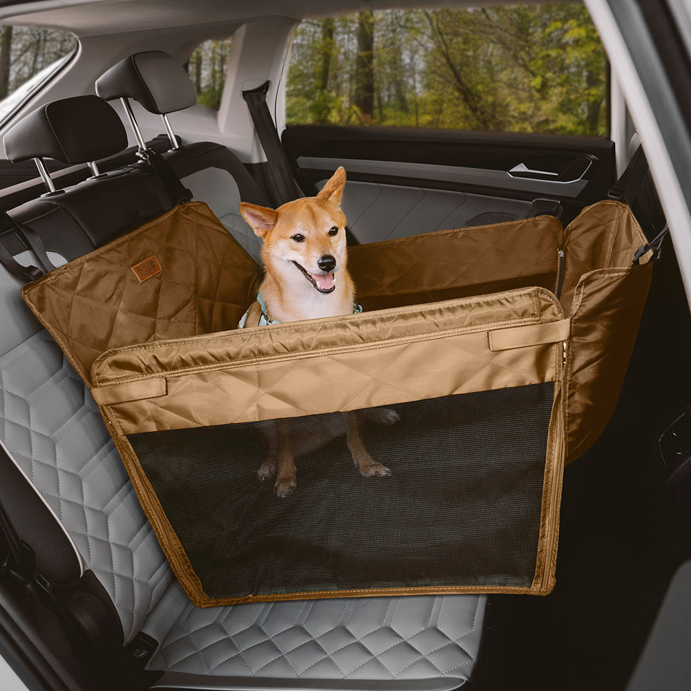 Protection voiture Siège arrière pour chien extra-large - Idéal pour le voyage et le camping