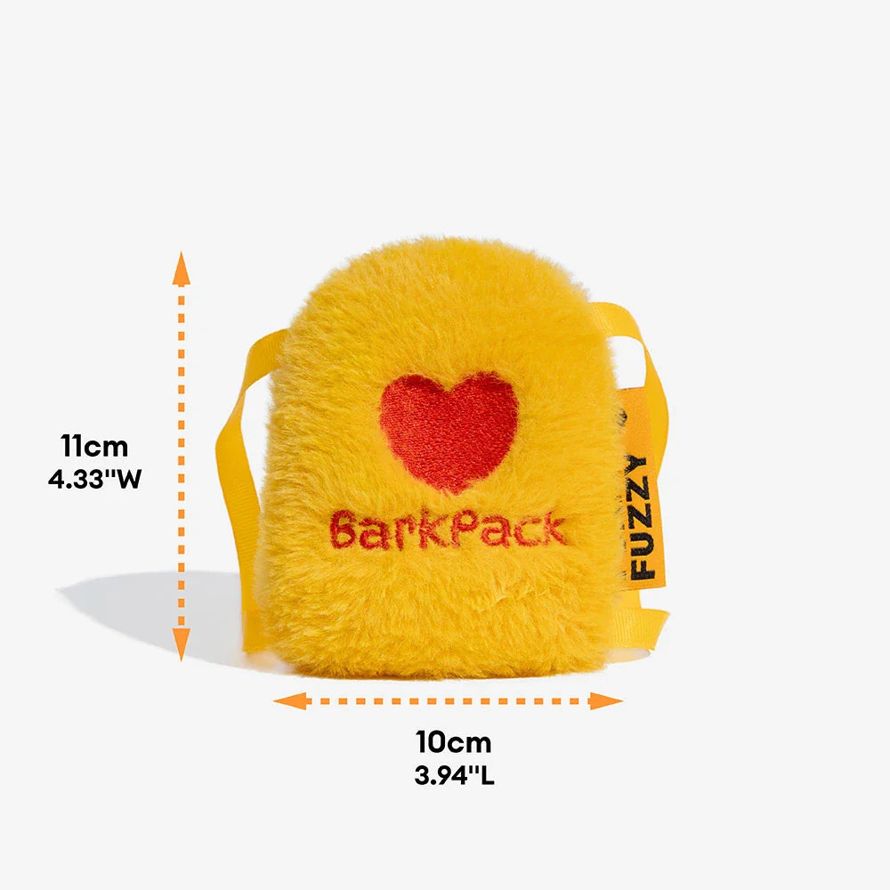 FUNNYFUZZY Sac à dos en peluche avec grelot pour chien - BarkPack