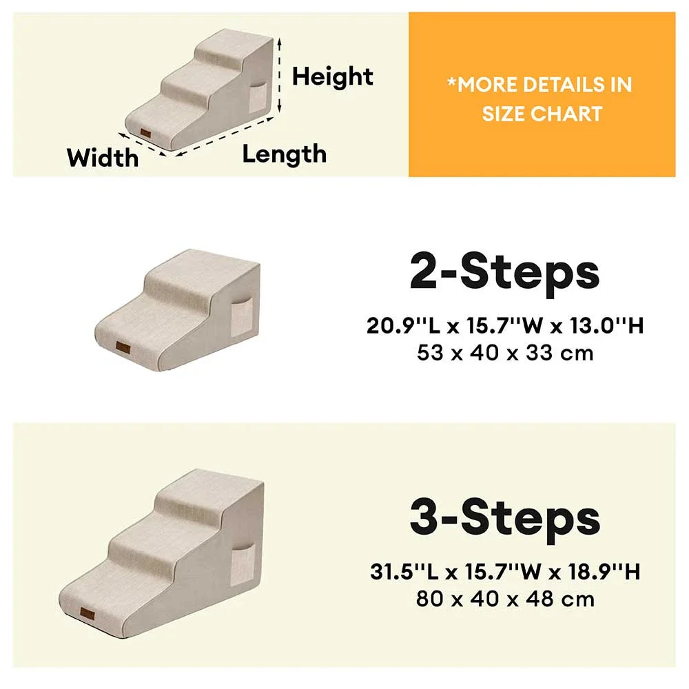 Escalier pour animaux en mousse extra large antidérapant amovible - SafeRamp
