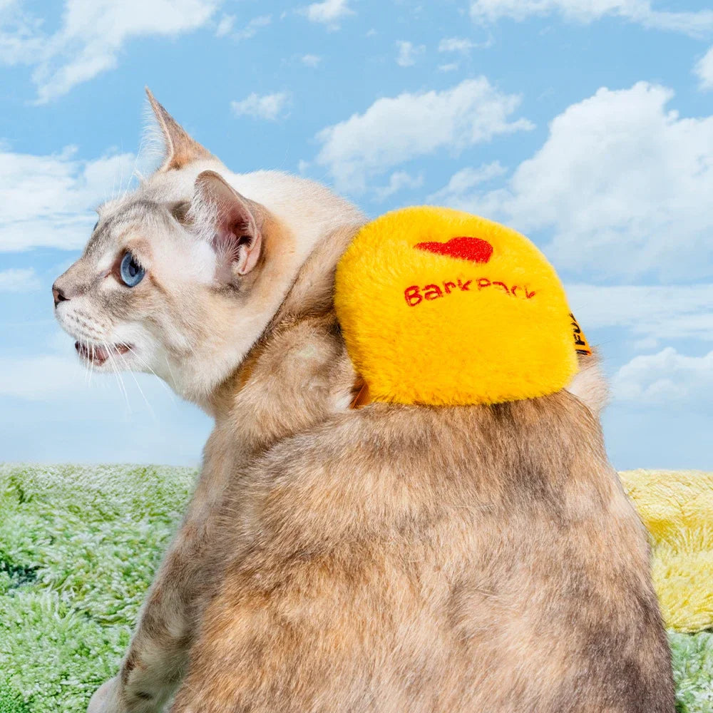 FUNNYFUZZY Sac à dos en peluche avec grelot pour chien - BarkPack