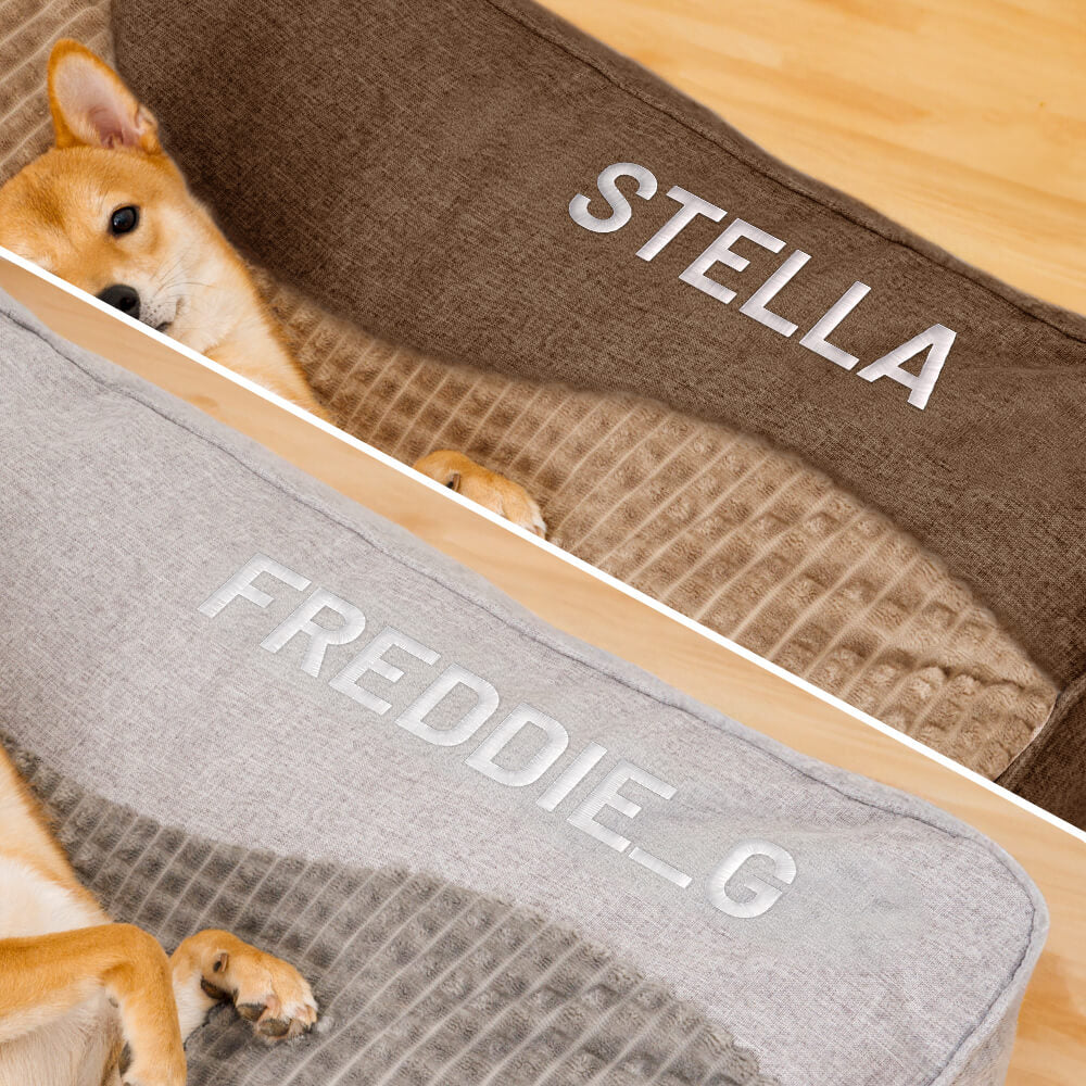 Grand lit épais et anti-rayures pour chien - Personnalisé
