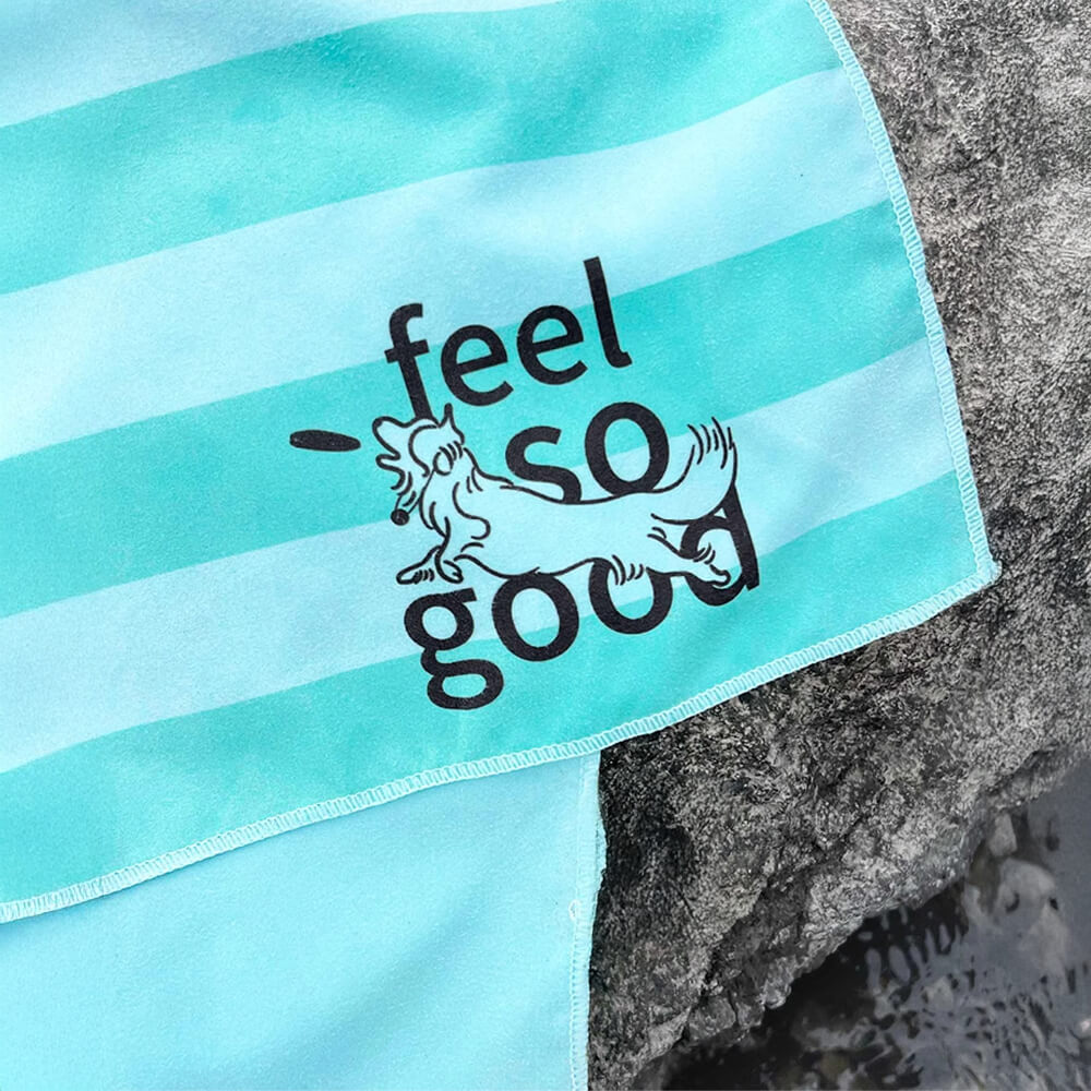 Serviette de voyage ultra absorbante et légère pour chien à séchage rapide