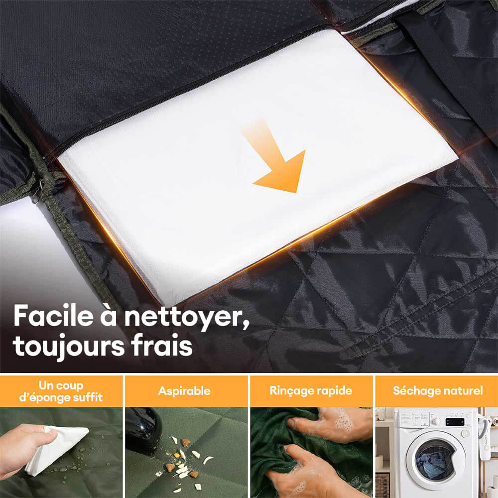 Protection voiture Siège arrière pour chien extra-large - Idéal pour le voyage et le camping