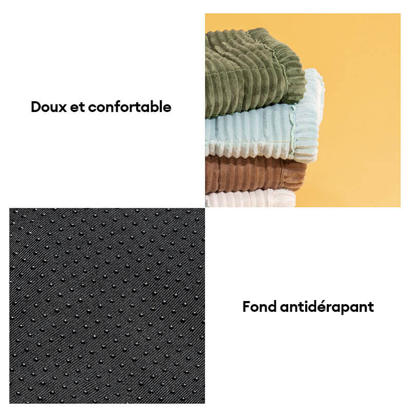 Tapis en flanelle douce et respirante pour animaux avec housse de canapé antidérapante