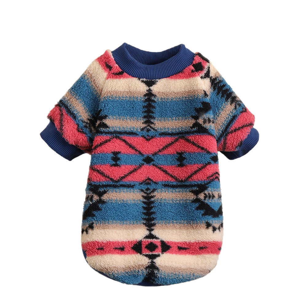 Pull rayé coloré pour chien vêtement d’hiver confortable et tendance-Exclusif app