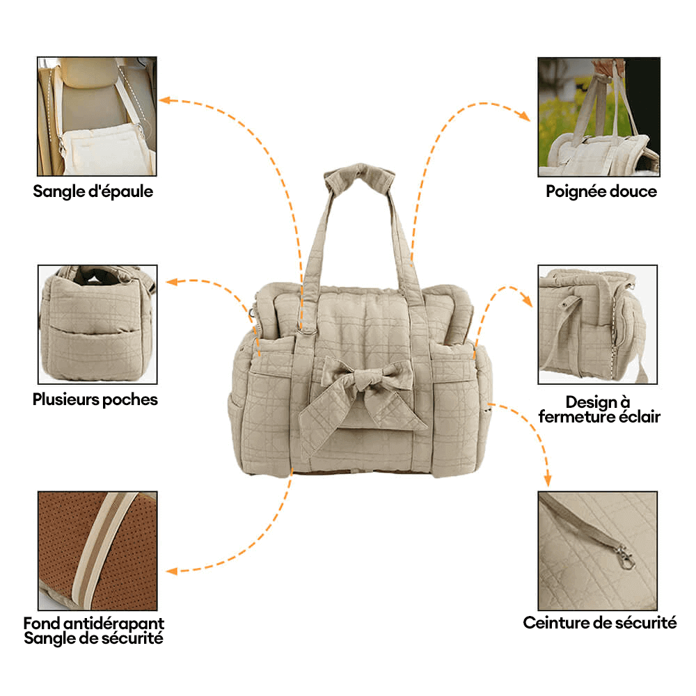 Sac de transport polyvalent pour animaux de compagnie siège de voiture pour chien