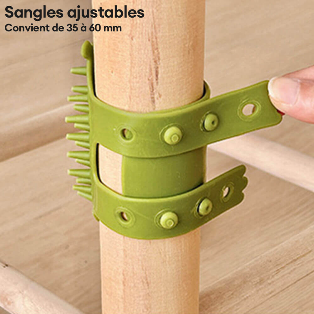 Brosse de massage pour animaux de compagnie avec pieds en caoutchouc autonettoyants