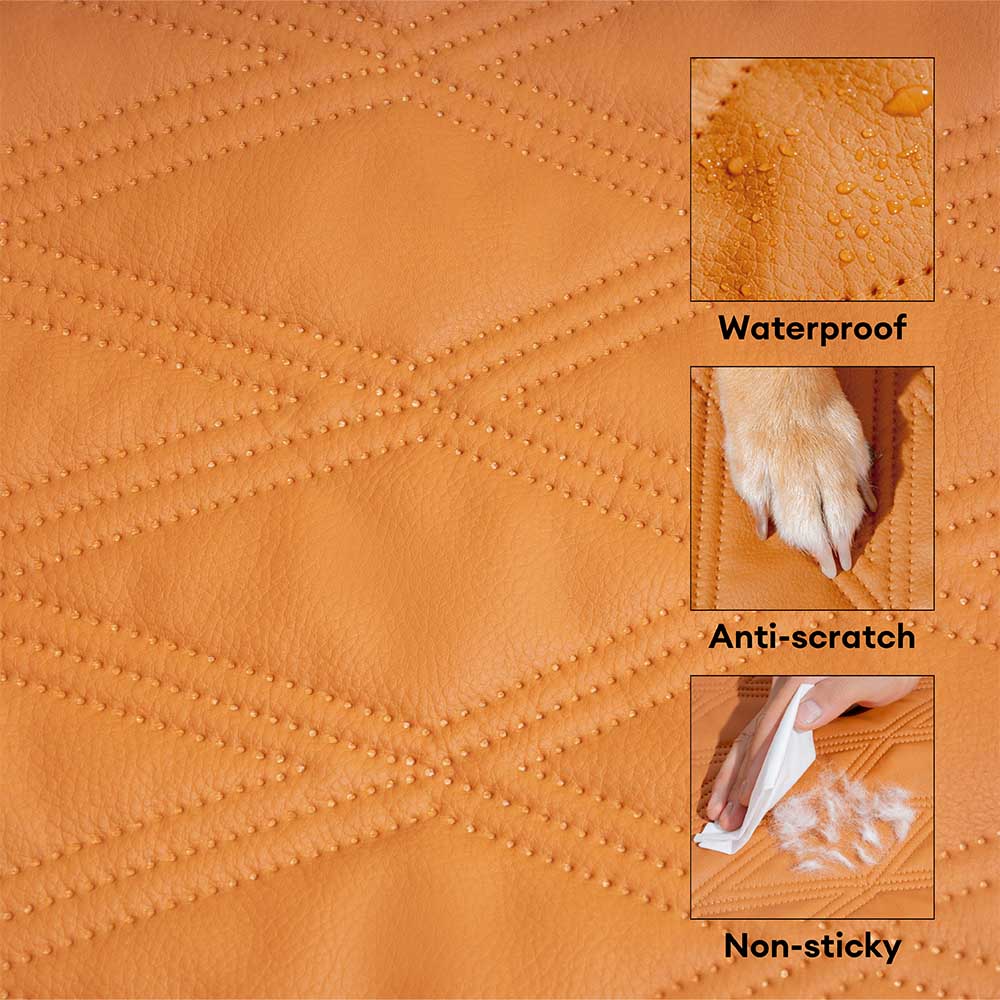 Housse de canapé pour chien en similicuir imperméable luxe
