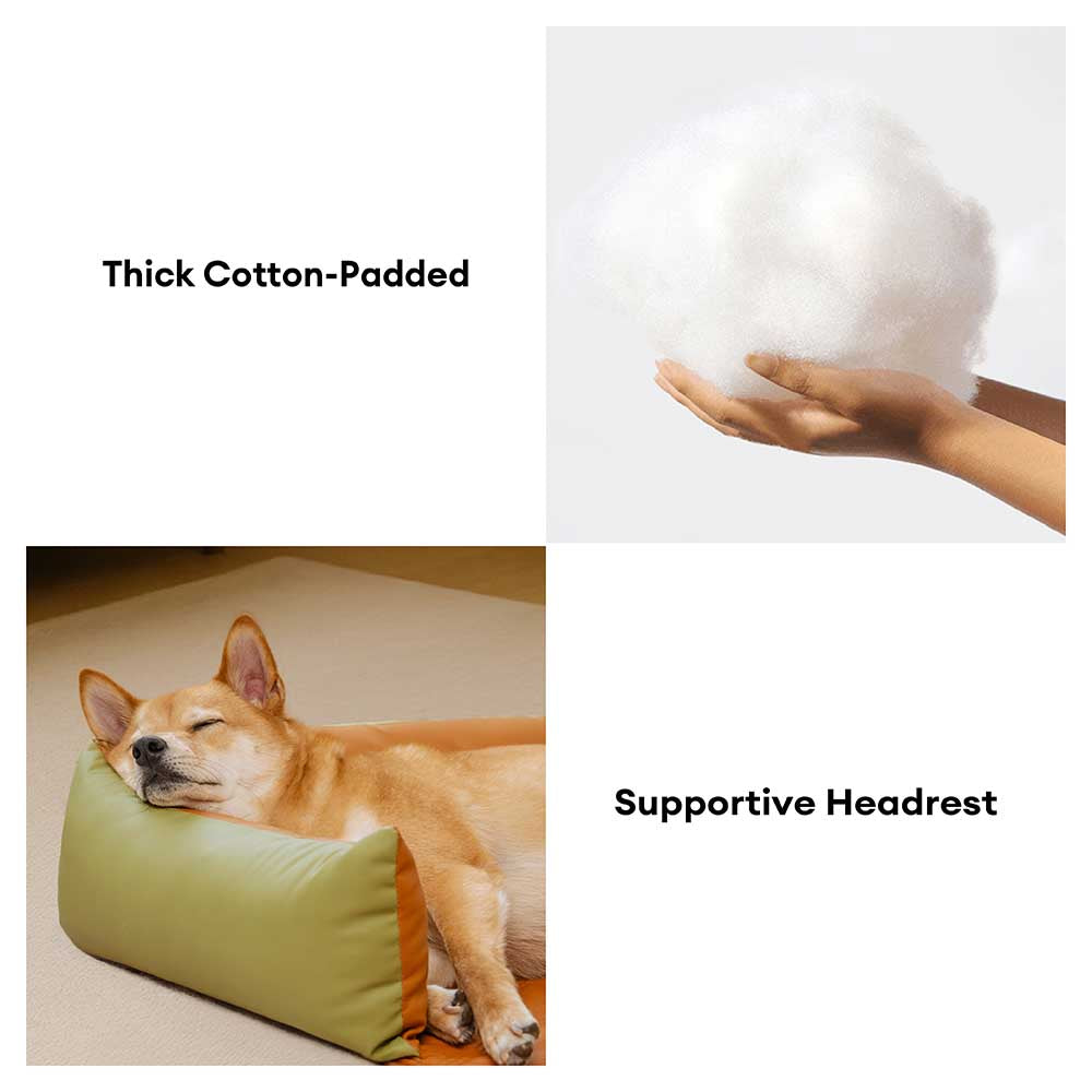 Housse de canapé pour chien en similicuir imperméable luxe