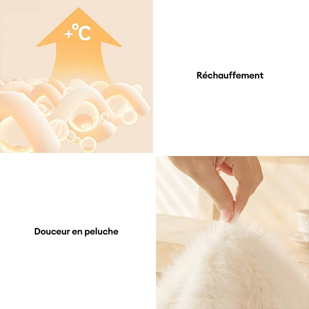 Housse de canapé multifonction en fausse fourrure longue luxueuse douce pour la peau
