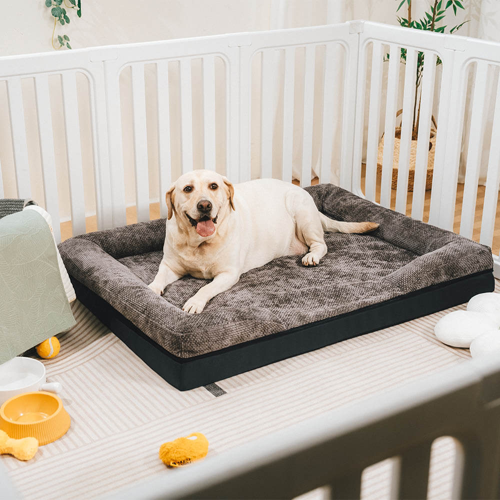 Lit orthopédique lavable pour chien et chat spacieux confortable et durable