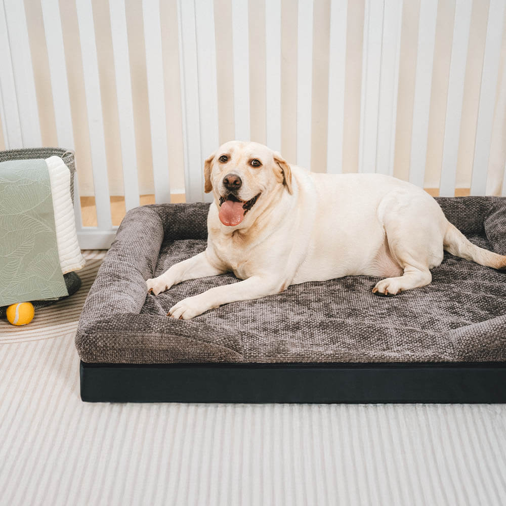 Lit orthopédique lavable pour chien et chat spacieux confortable et durable
