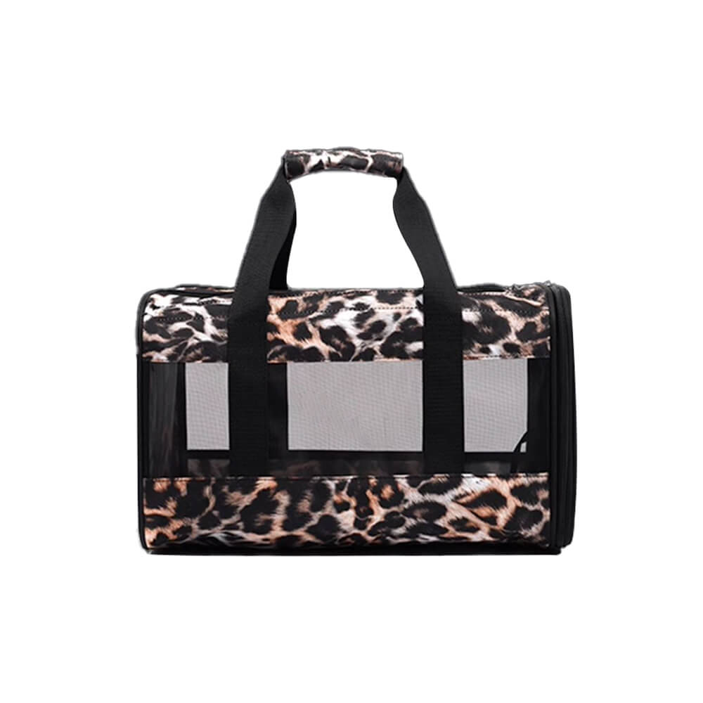 Sac de transport léger et pliable pour chien et chat en mesh respirant