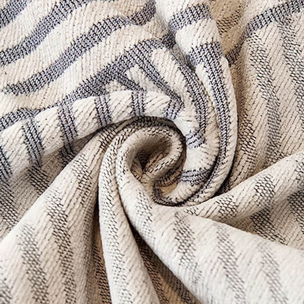 Housse de canapé en chenille à motif géométrique classique