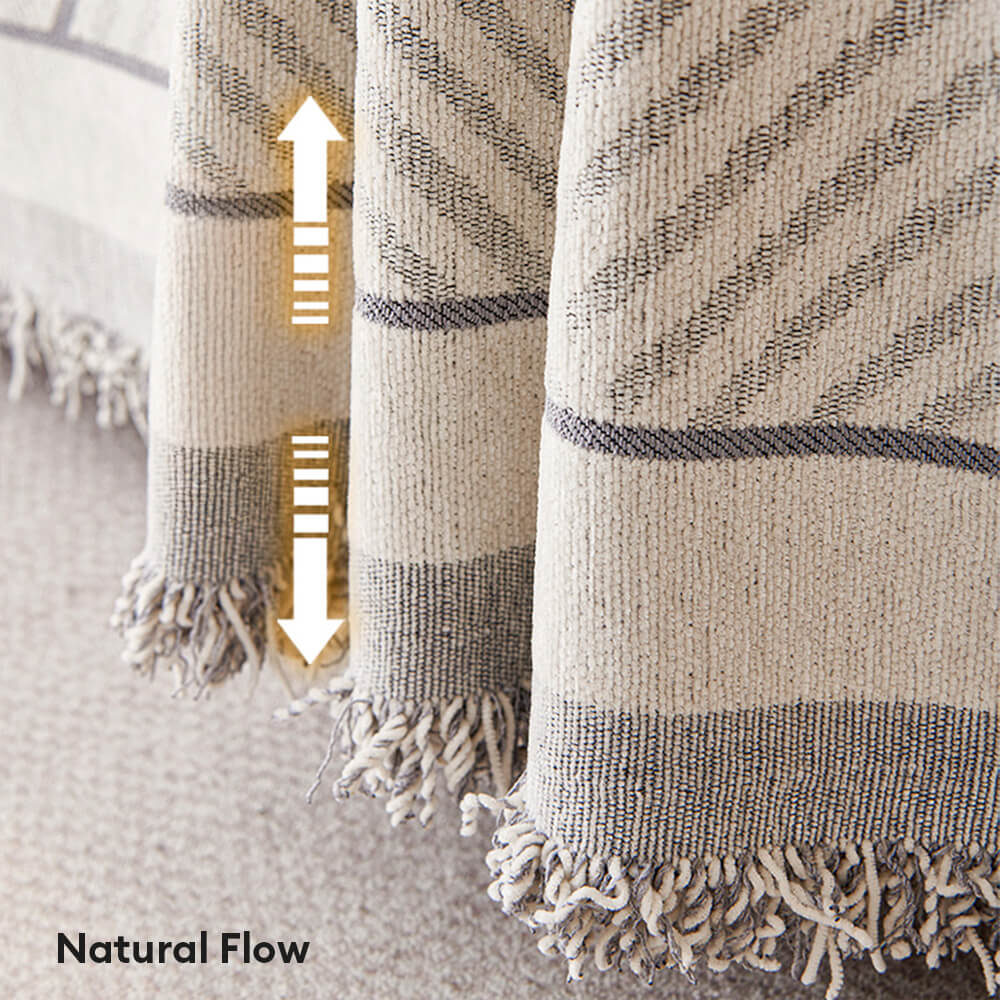 Housse de canapé en chenille à motif géométrique classique