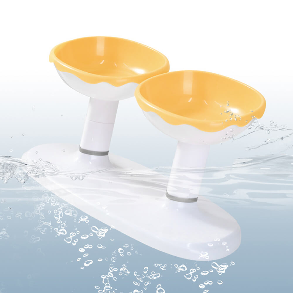 Gamelle double multifonction réglable avec protection pour le cou