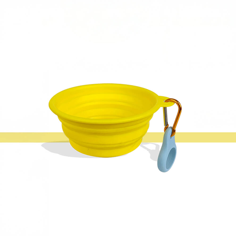 Bol pour chien en silicone portable pliable et extensible pour nourriture et eau-Exclusif app