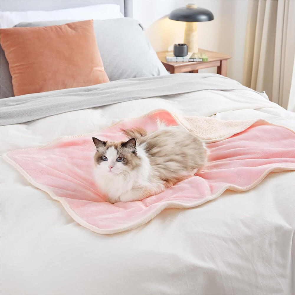 Couverture réversible en polaire pour animaux douce et protectrice