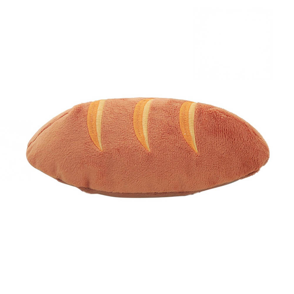 Jouet à mâcher en peluche forme pizza et hot dog avec couineur