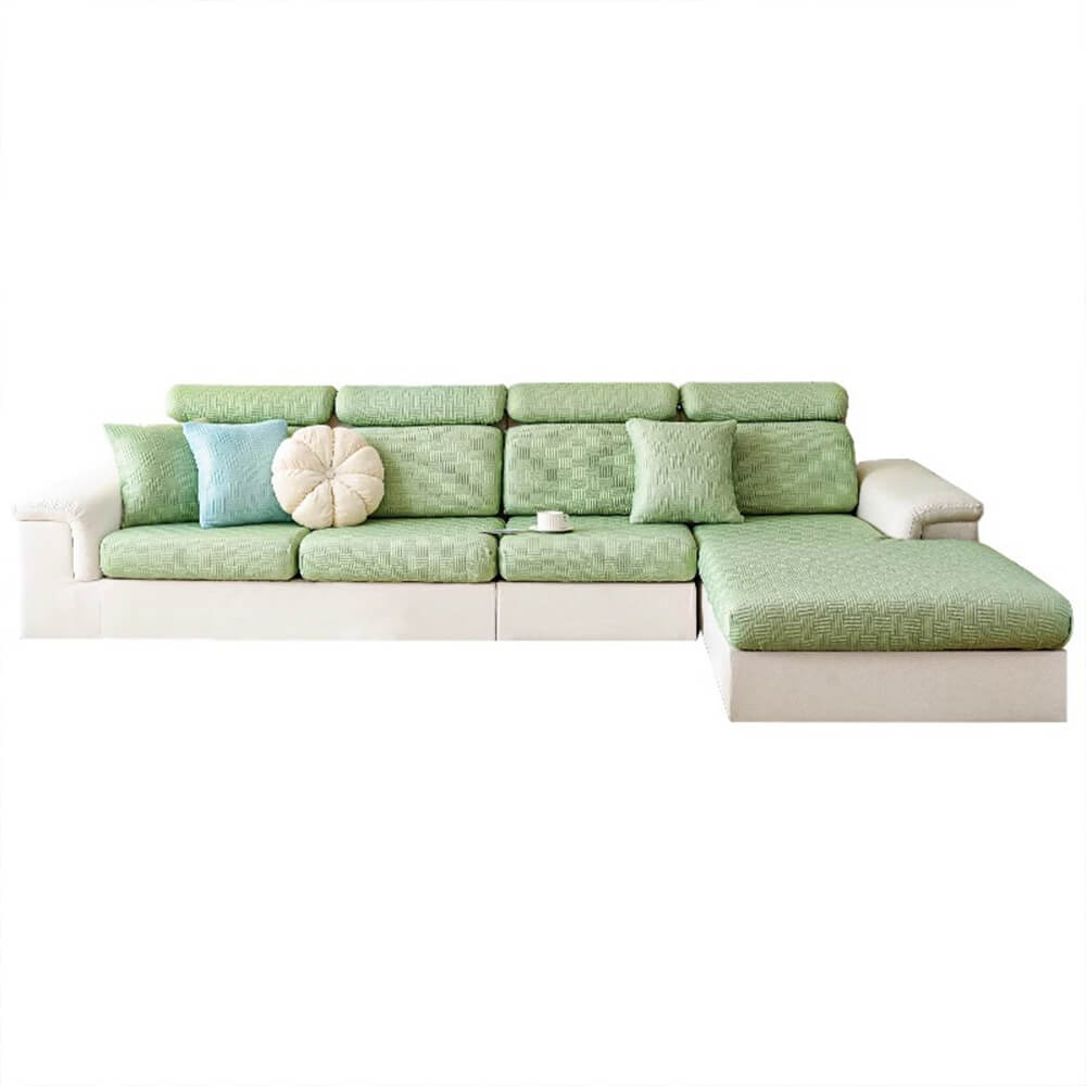 Housse de canapé extensible magique motif géométrique style moderne