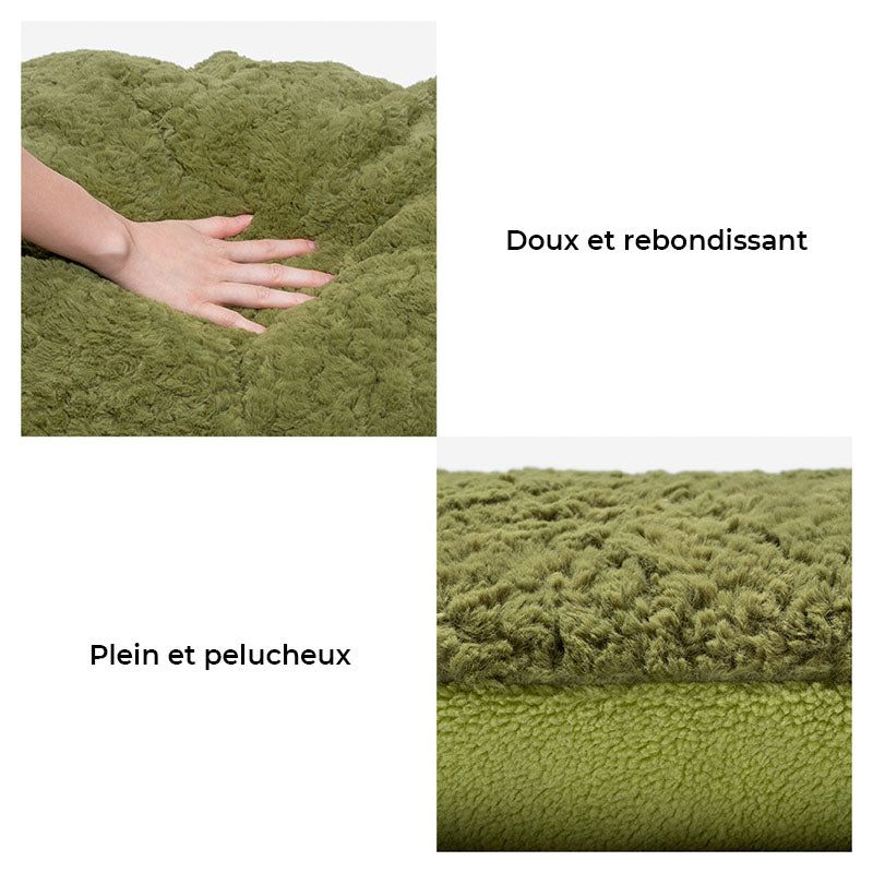 Lit pour chien 2 en 1 multifonction en polaire duveteuse