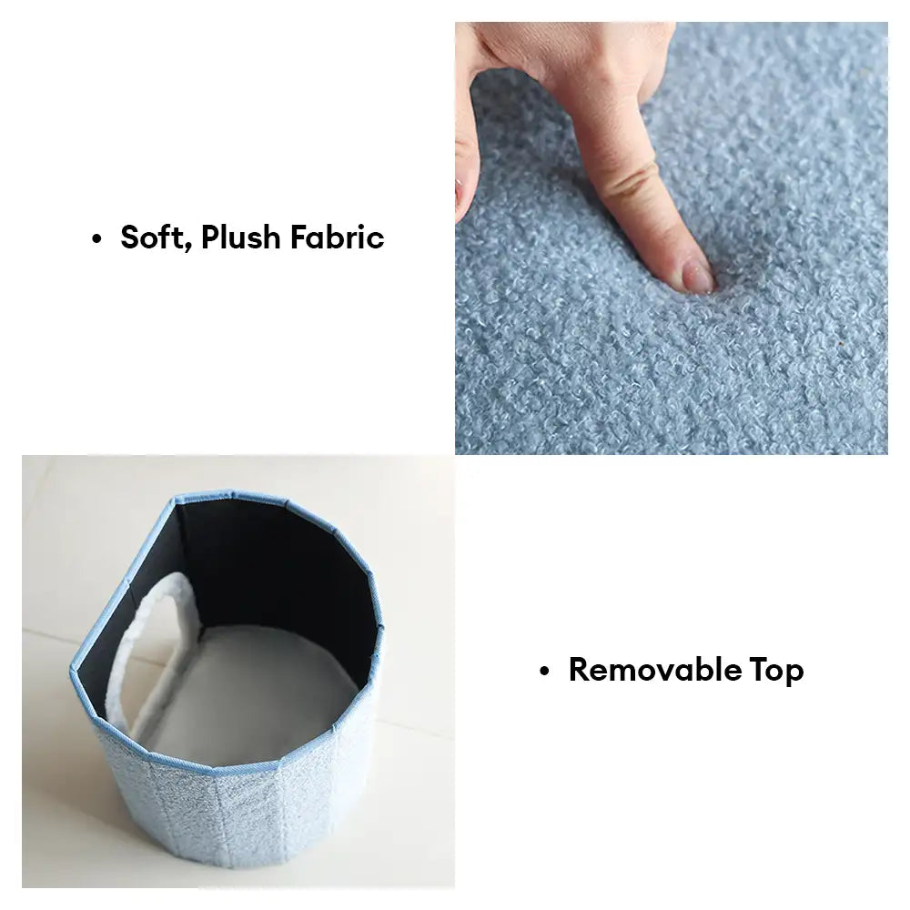 Maison pour animaux portable en forme d'ottoman condo pliable pour chat grotte pour chat