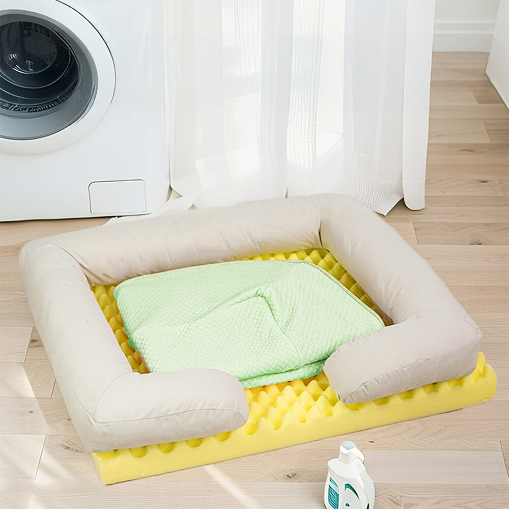 Canapé lit orthopédique rafraîchissant lavable pour grand chien